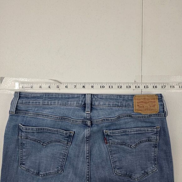 Levi's 725 high rise bootcut jeans blue denim 33 light wash‎ womens 4640 - Picture 5 of 13